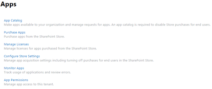 Modern SharePoint Online Admin Center