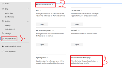 Modern SharePoint Online Admin Center