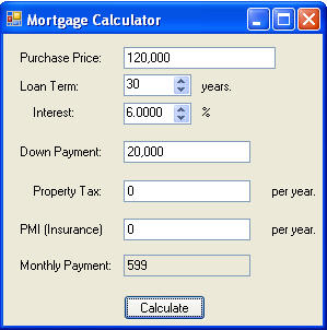 Mortgage calculator Mortgage calculator