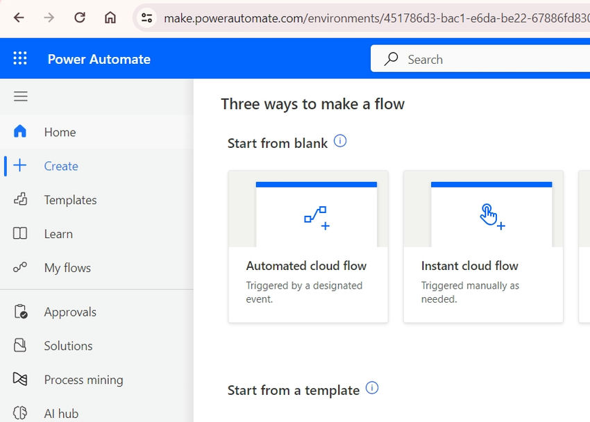 Automated Cloud Flow