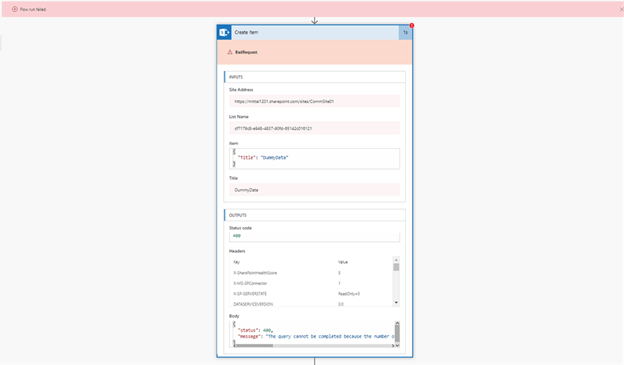 MSFlow - Lookup Columns Exceed The Threshold Enforced By Adminstrator