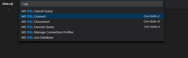 MSSQL Extension For Visual Studio Code