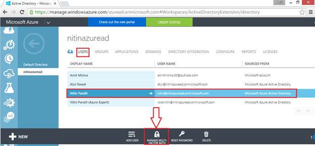 Manage Multi-Factor Auth
