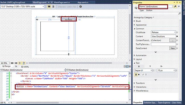 Multiple People Emotions in UWP 