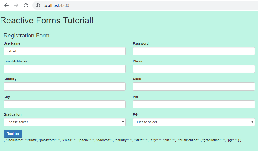 Nesting of Forms in Angular