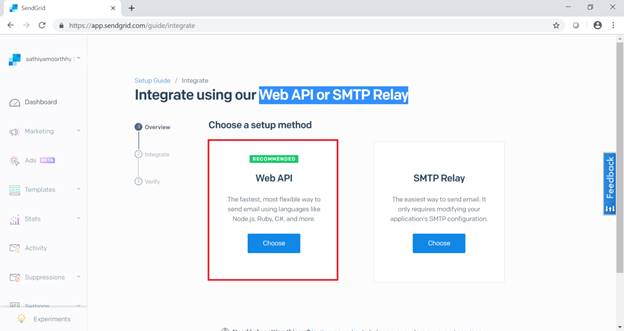 .NET Core App Sending An Email Using Sendgrid