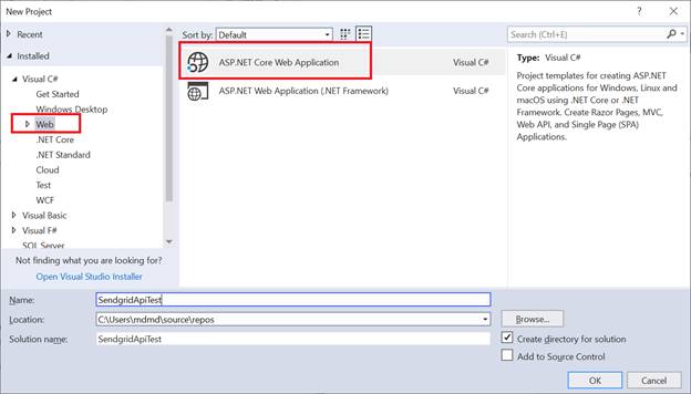 .NET Core App Sending An Email Using Sendgrid