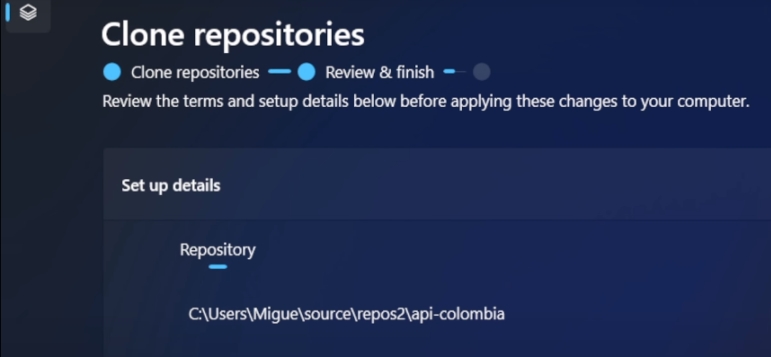 Dev Home tool in Windows