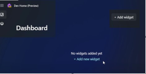 Dev Home tool in Windows