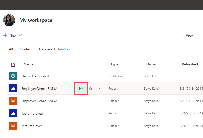 New Experience In Sharing Power BI Reports