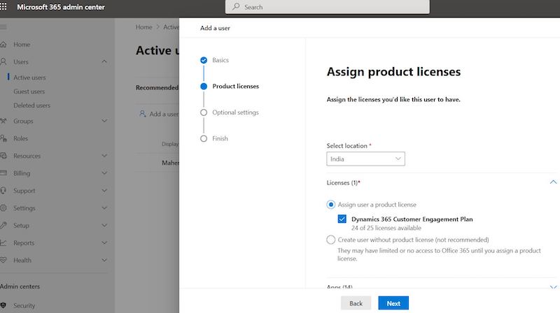 Add new user in Dynamics 365 CE