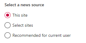 News Web Part In SharePoint Online Page