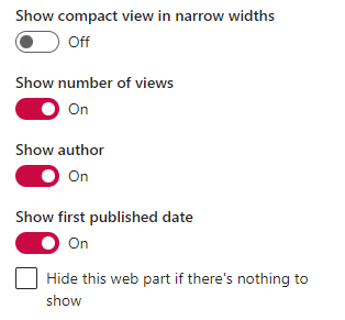 News Web Part In SharePoint Online Page
