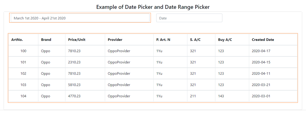 Ngx-Bootstrap DateRange Picker And Date Picker