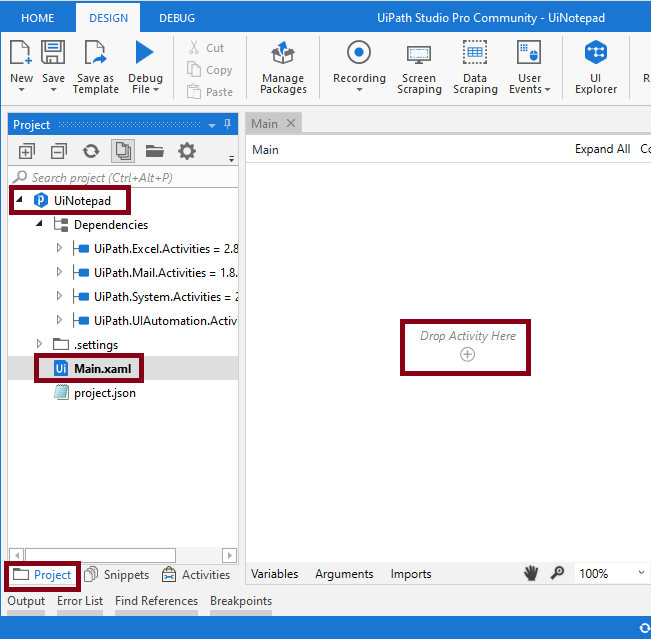 Notepad Automation Using UiPath Studio