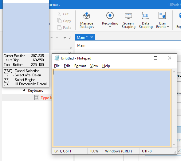 Notepad Automation Using UiPath Studio
