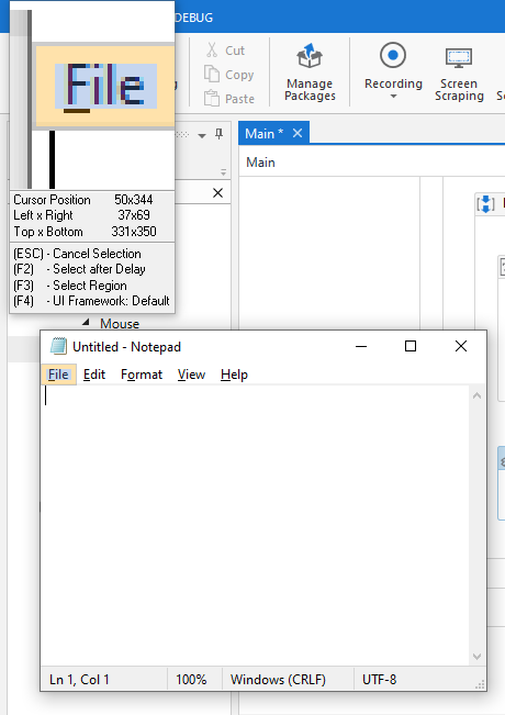 Notepad Automation Using UiPath Studio