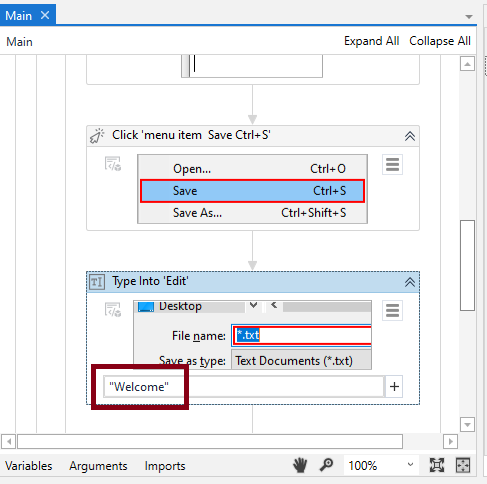 Notepad Automation Using UiPath Studio