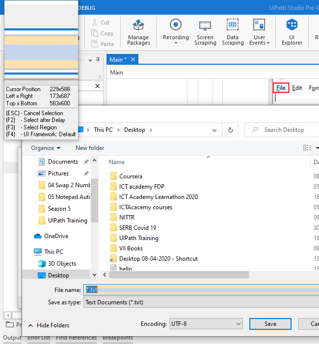 Notepad Automation Using UiPath Studio