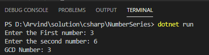 Number Series Codes Using C#