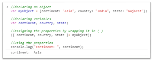 Object Destructuring In JavaScript