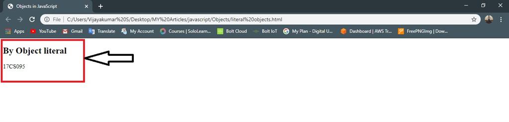 Objects in JavaScript
