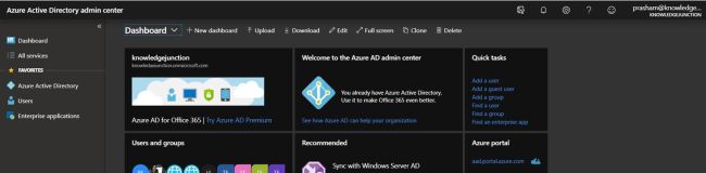 Azure Active Directory admin center