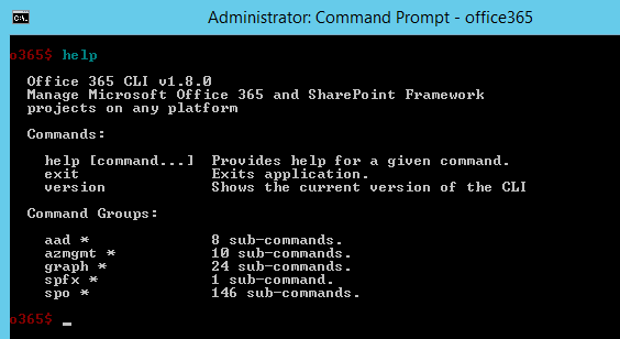 Office 365 CLI Overview