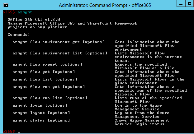 Office 365 CLI Overview