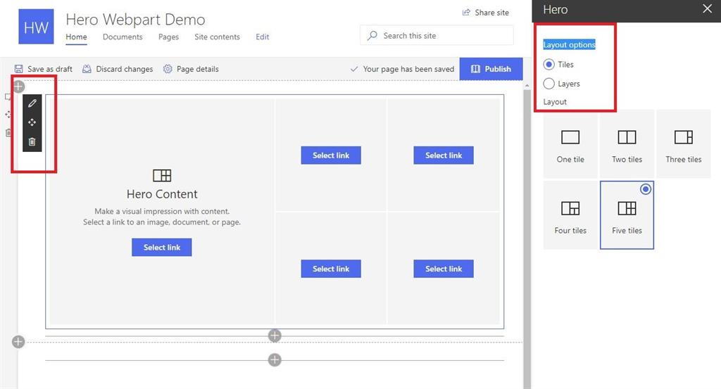 Office 365 - SharePoint Online - Exploring OOB Hero Webpart