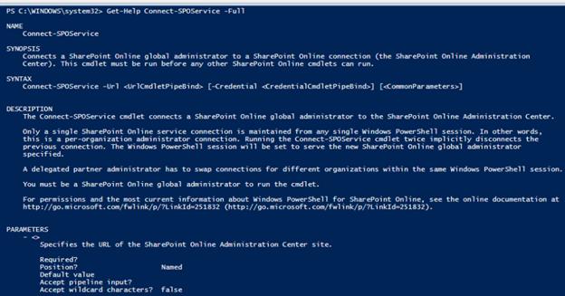 Office 365 SharePoint Online Management Shell
