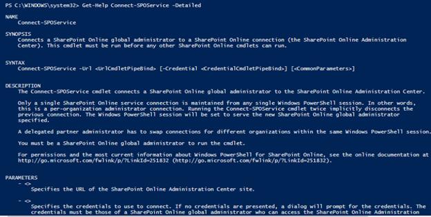Office 365 SharePoint Online Management Shell