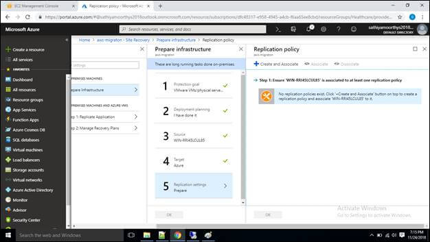 On-Premises Disaster Recovery Set Up In Azure Cloud Using Azure Site Recovery