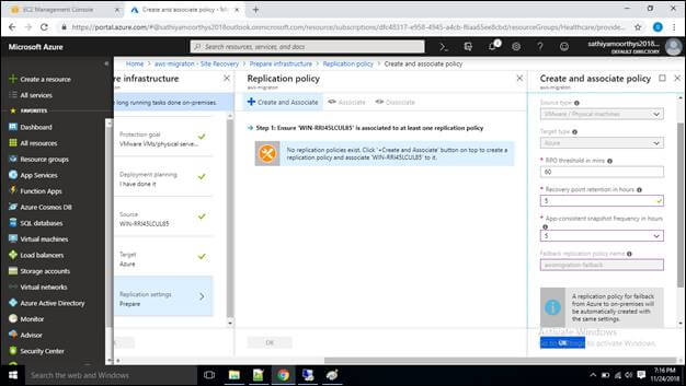 On-Premises Disaster Recovery Set Up In Azure Cloud Using Azure Site Recovery