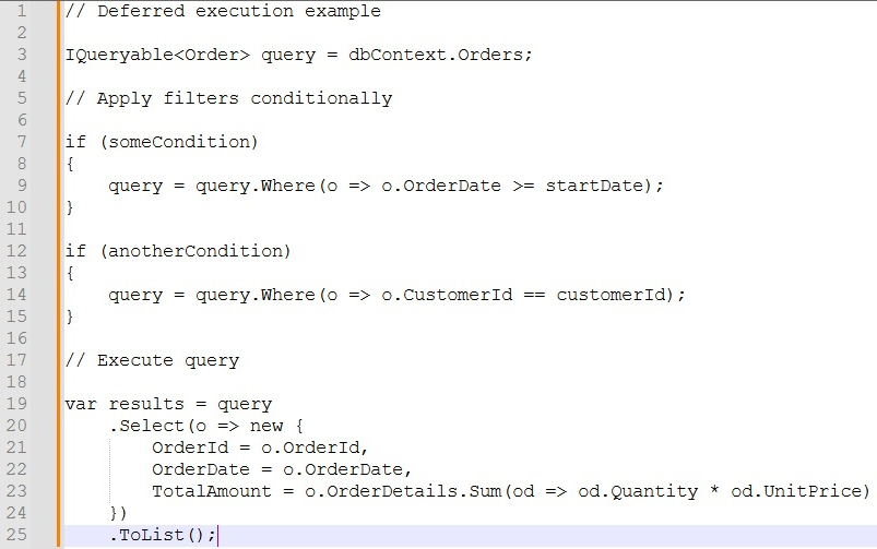Optimizing LINQ Queries in C# and .NET Core Web APIs