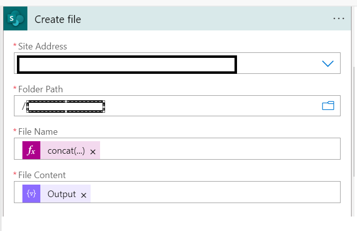 Crerate Sharepoint File