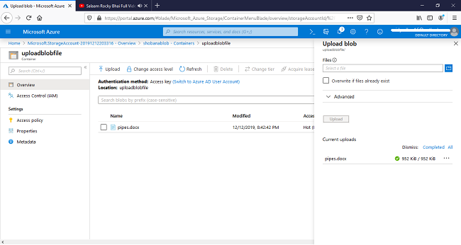 Overview Of Azure Blob Storage