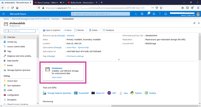 Overview Of Azure Blob Storage