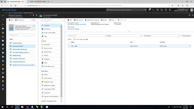 Overview Of Azure Search