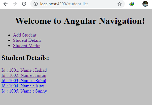 Child Routes In Angular