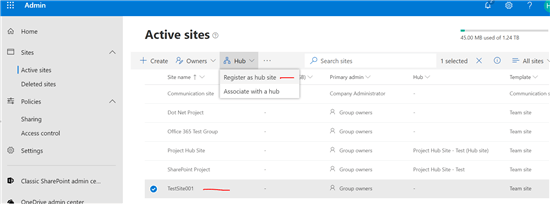 SharePoint Online - Hub Sites