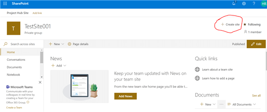 SharePoint Online - Hub Sites