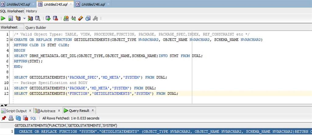 Overview Of Oracle Package DBMS METADATA