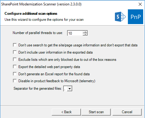 Overview of SharePoint Modernization Scanner