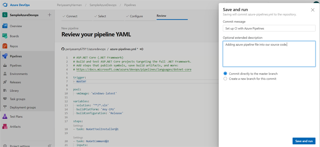 CI/CD Implementation For Simple Web Application Using Azure DevOps