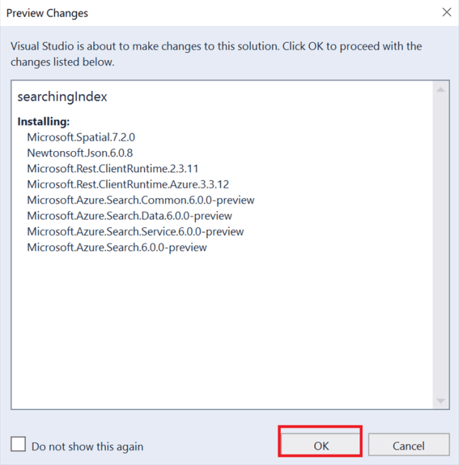 Searching The Index In Azure Portal And Implementation Using Visual Studio