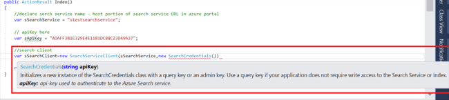Searching The Index In Azure Portal And Implementation Using Visual Studio