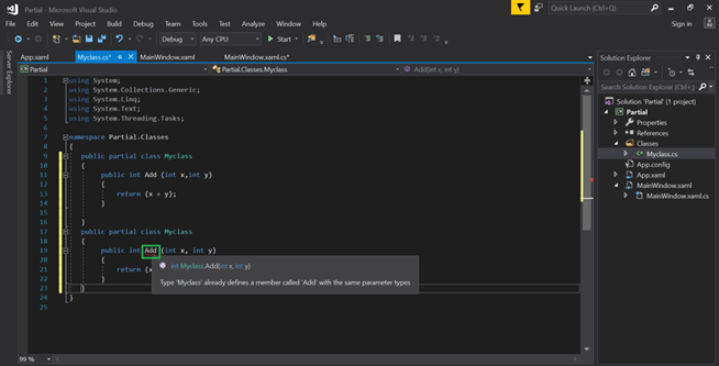 Partial Class In C#