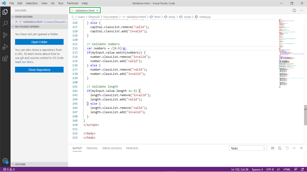 Password Validation In Website