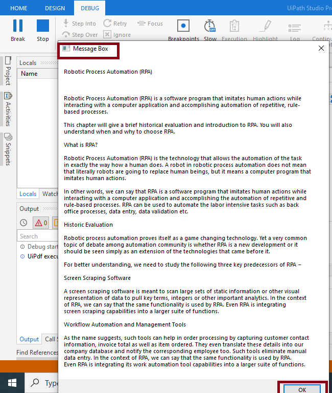 PDF To Text Automation Using UiPath Studio